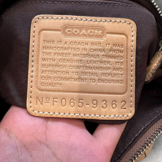 Authentic Vintage Coach Signature Shoulder/Crossbody Bag