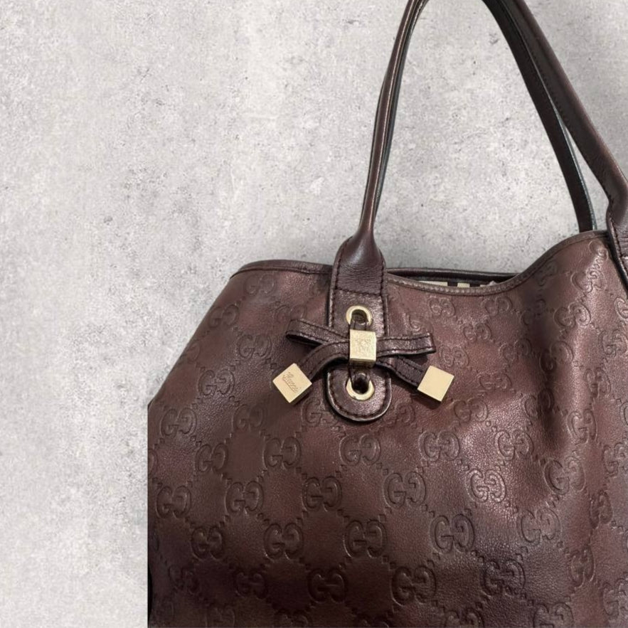 Authentic Vintage Gucci GG Princess Tote Bag