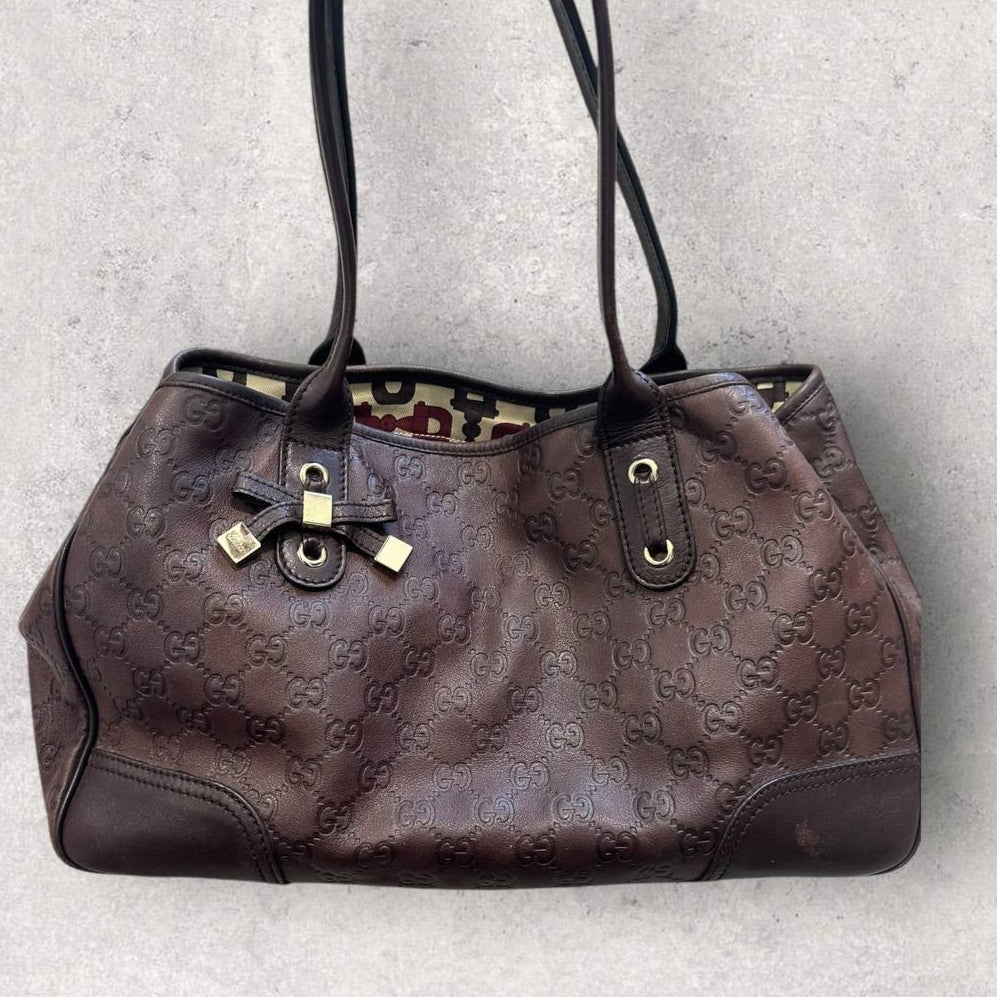 Authentic Vintage Gucci GG Princess Tote Bag