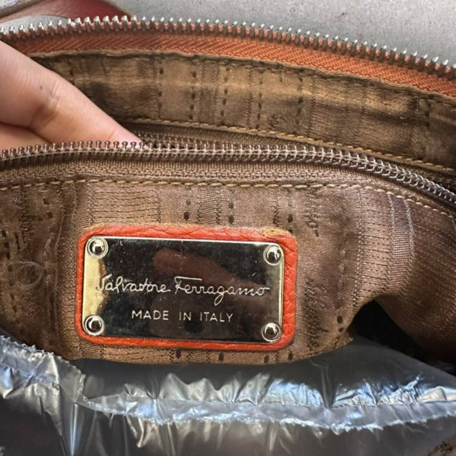 Authentic Vintage Ferragamo Leather Hobo Bag