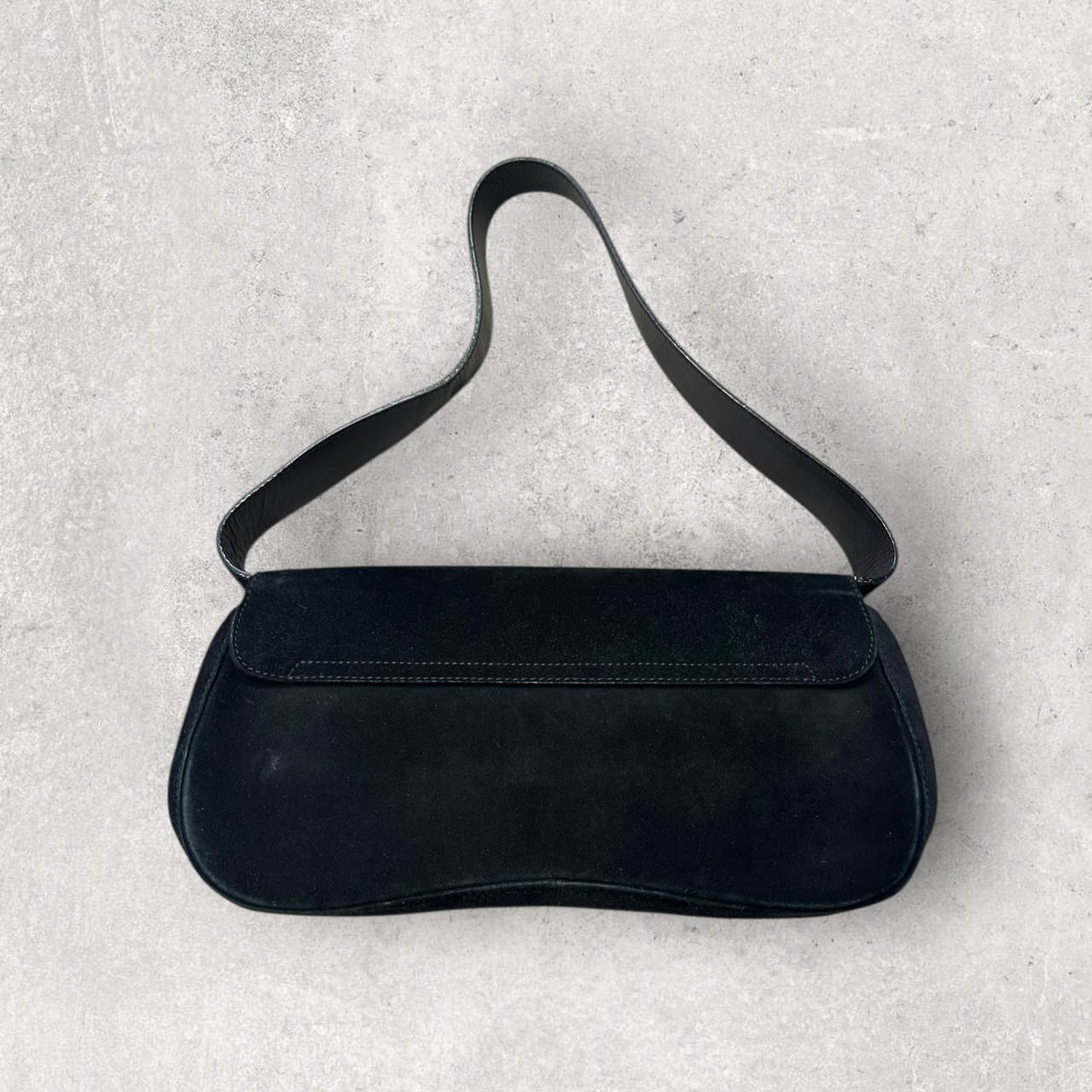 Authentic Vintage Ferragamo Suede Shoulder Bag