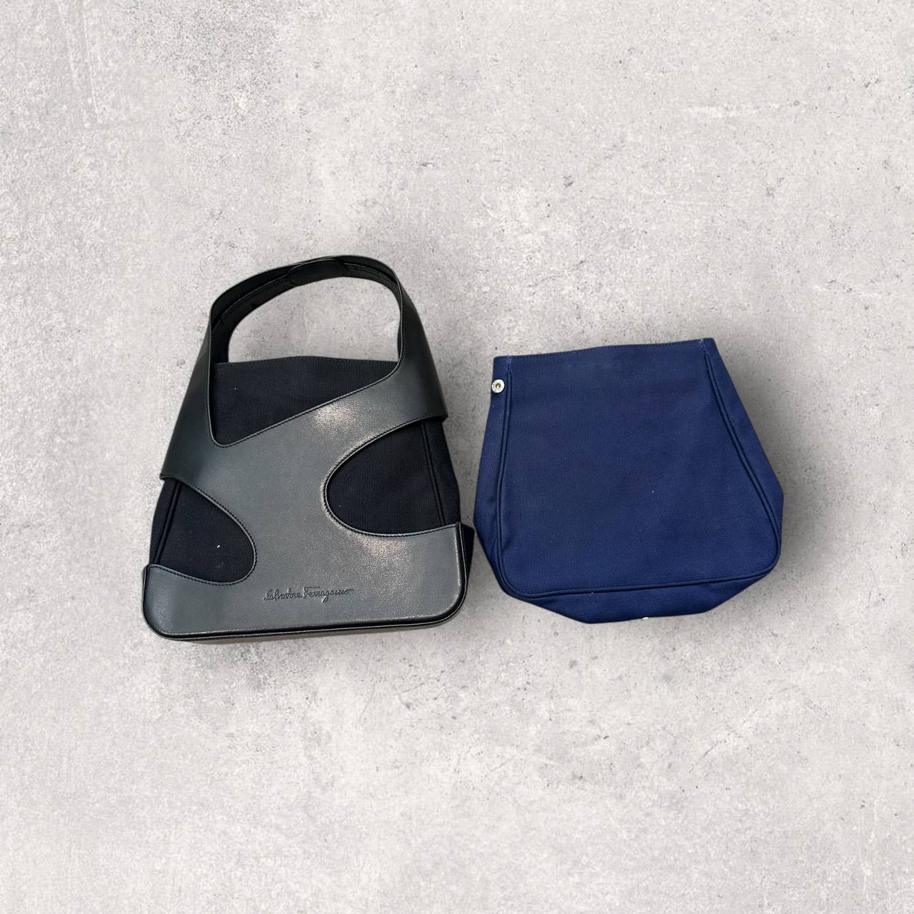 Authentic Vintage Ferragamo Cut Out Shoulder Bag