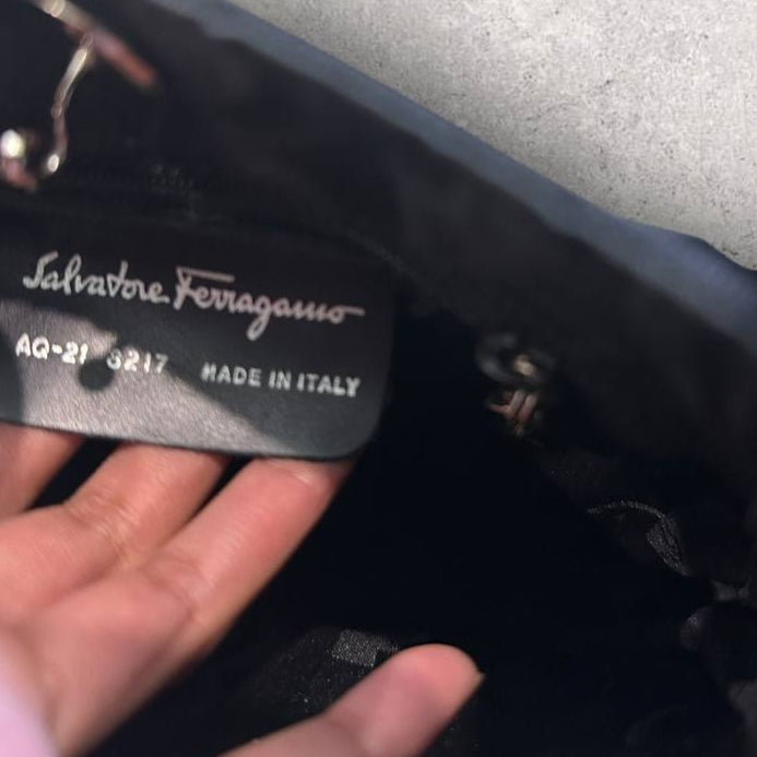 Authentic Vintage Ferragamo Cut Out Shoulder Bag