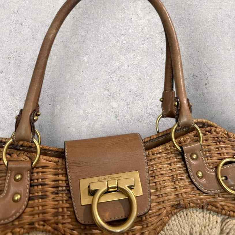 Authentic Vintage Ferragamo Gaccini Crochet Bag