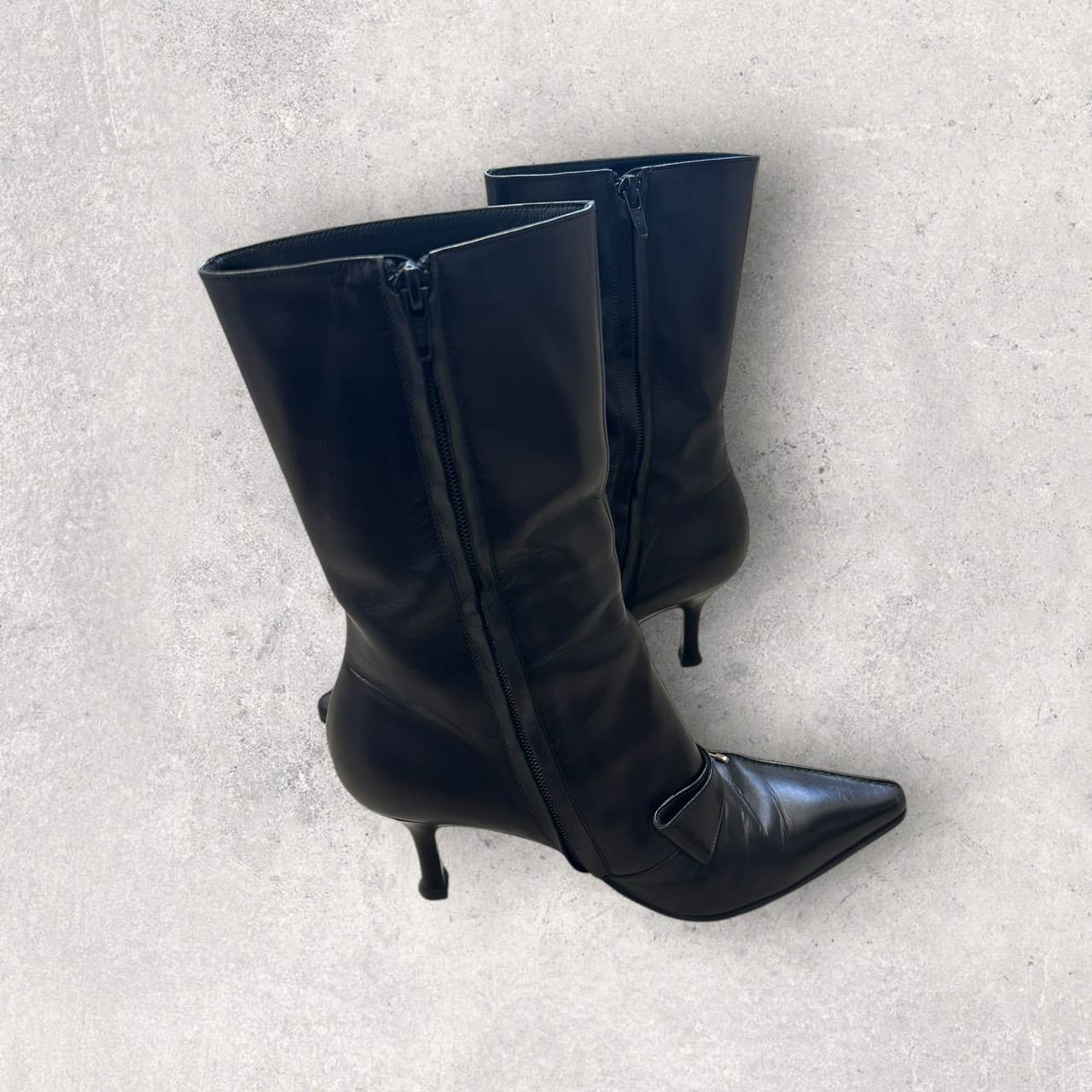 Authentic Vintage Ferragamo Gaccini Leather Booths Size 6.5