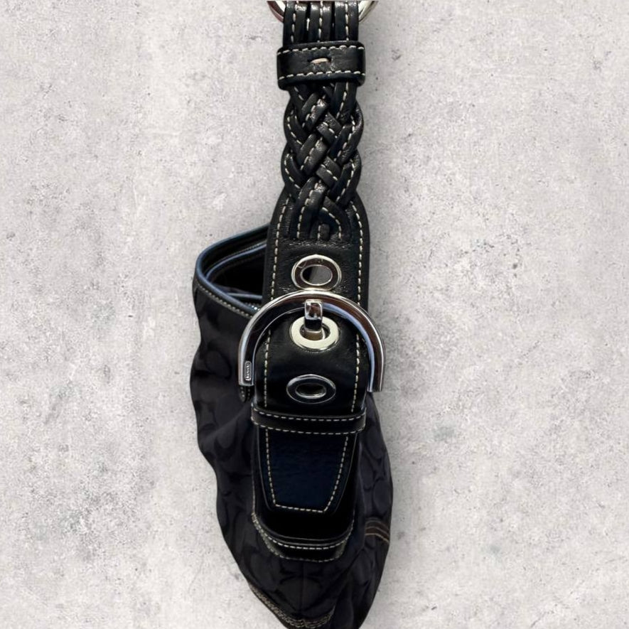 Authentic Vintage Coach Signature Hobo Bag