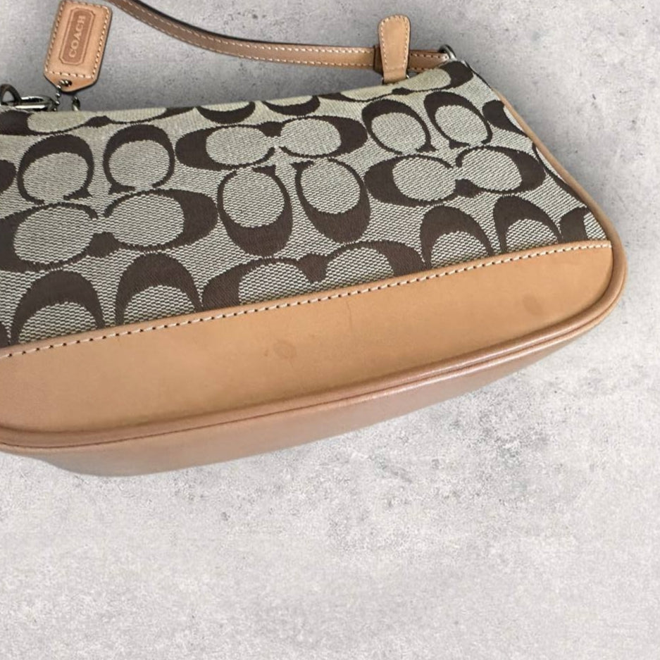 Authentic Vintage Coach Signature Shoulder Bag