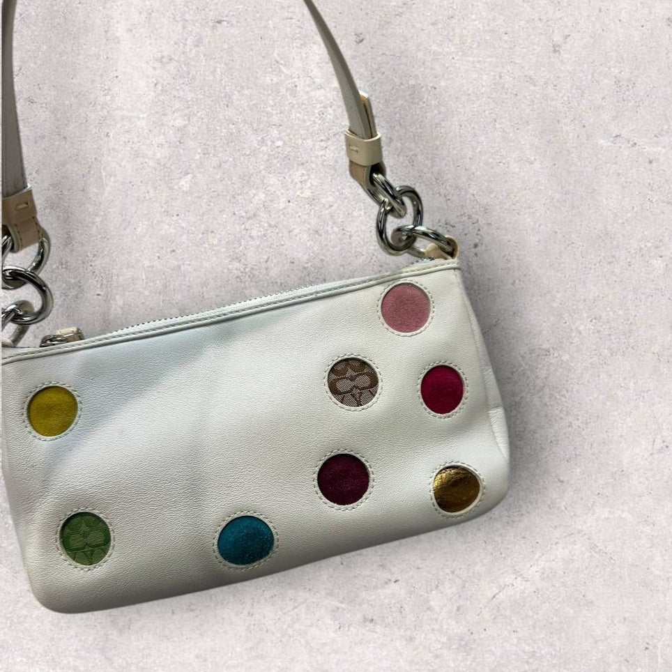 Authentic Vintage Coach Leather Shoulder Bag Y2K