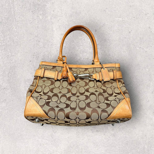 Authentic Coach Signature Hampton Shoulder Bag