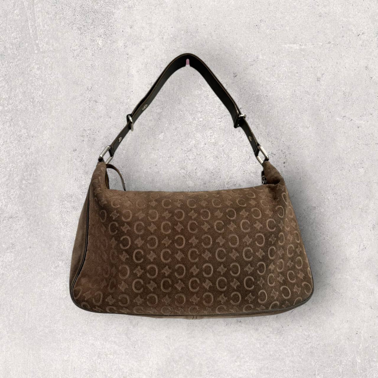 Authentic Vintage Celine Cargo Pocket Suede Shoulder/Crossbody Bag