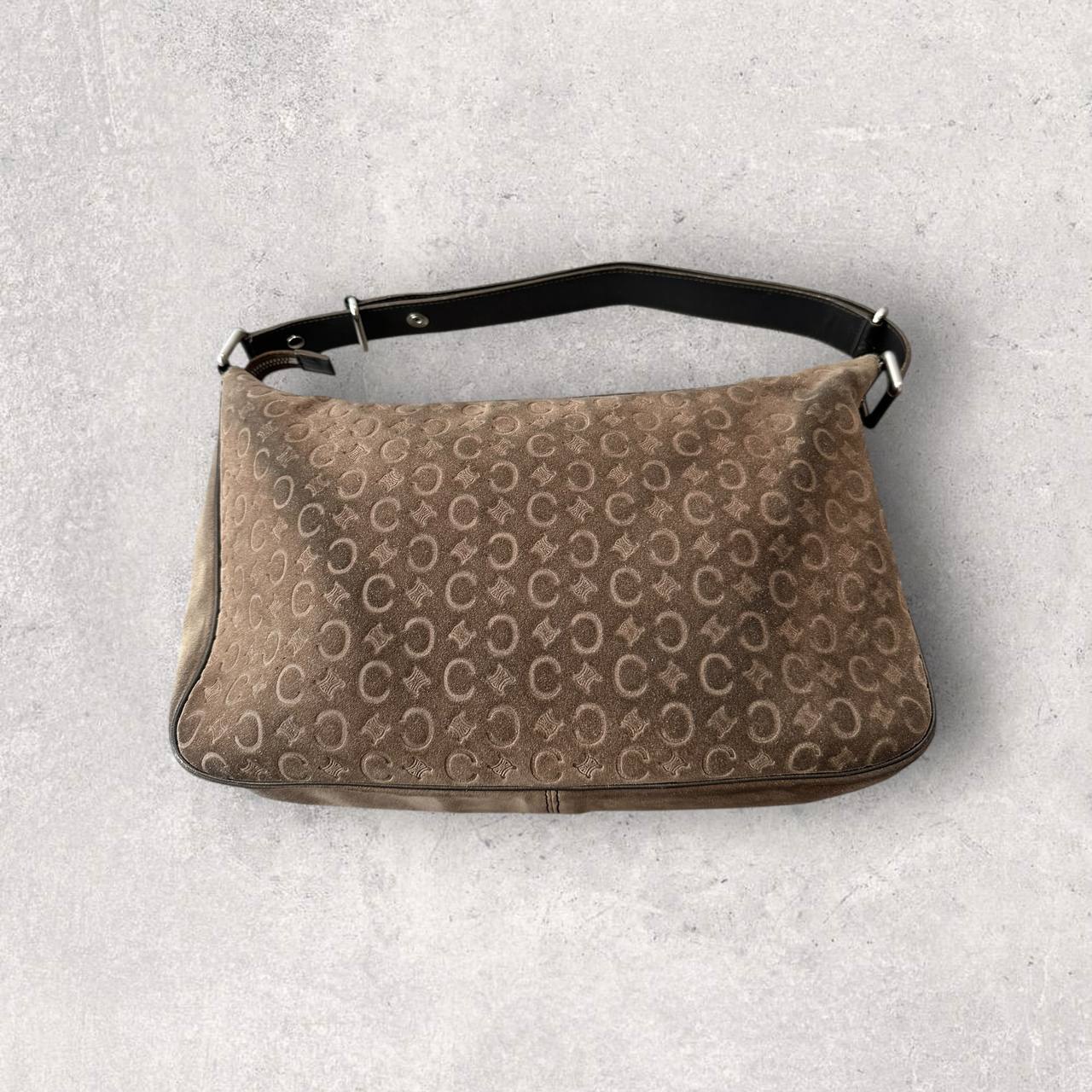 Authentic Vintage Celine Cargo Pocket Suede Shoulder/Crossbody Bag