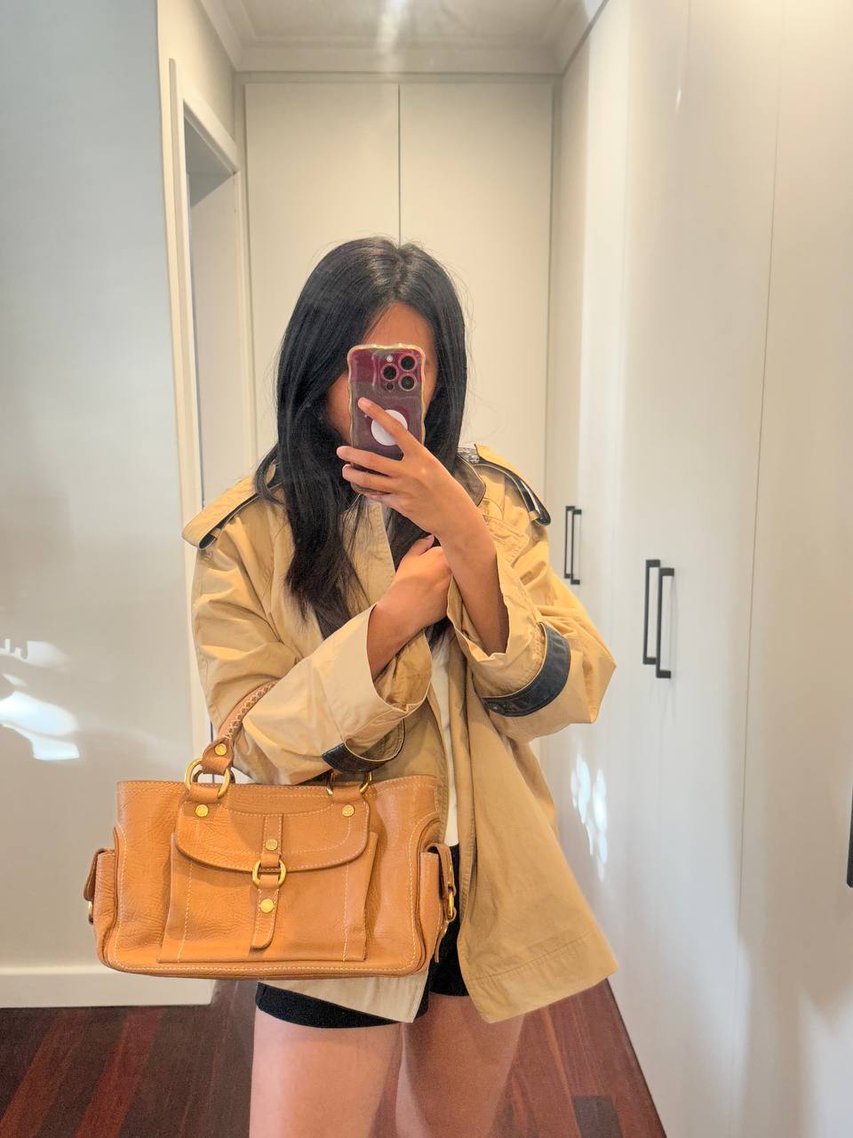 Authentic Vintage Celine Boggie Leather Handbag