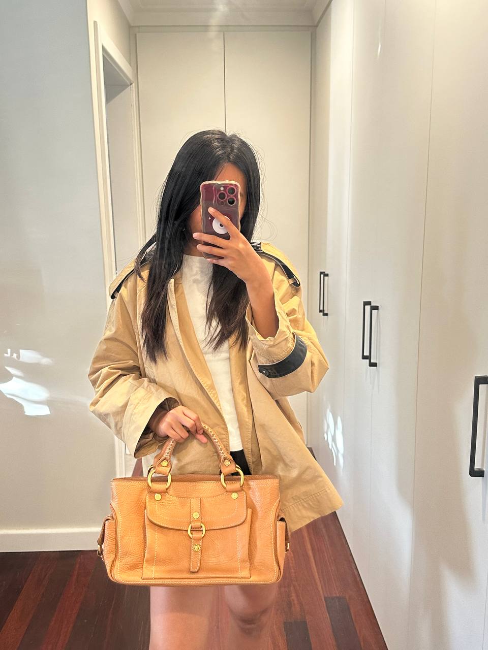 Authentic Vintage Celine Boggie Leather Handbag