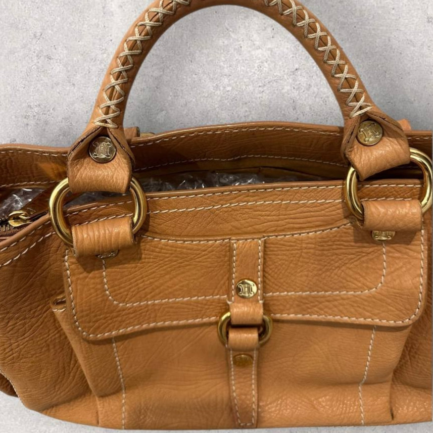 Authentic Vintage Celine Boggie Leather Handbag