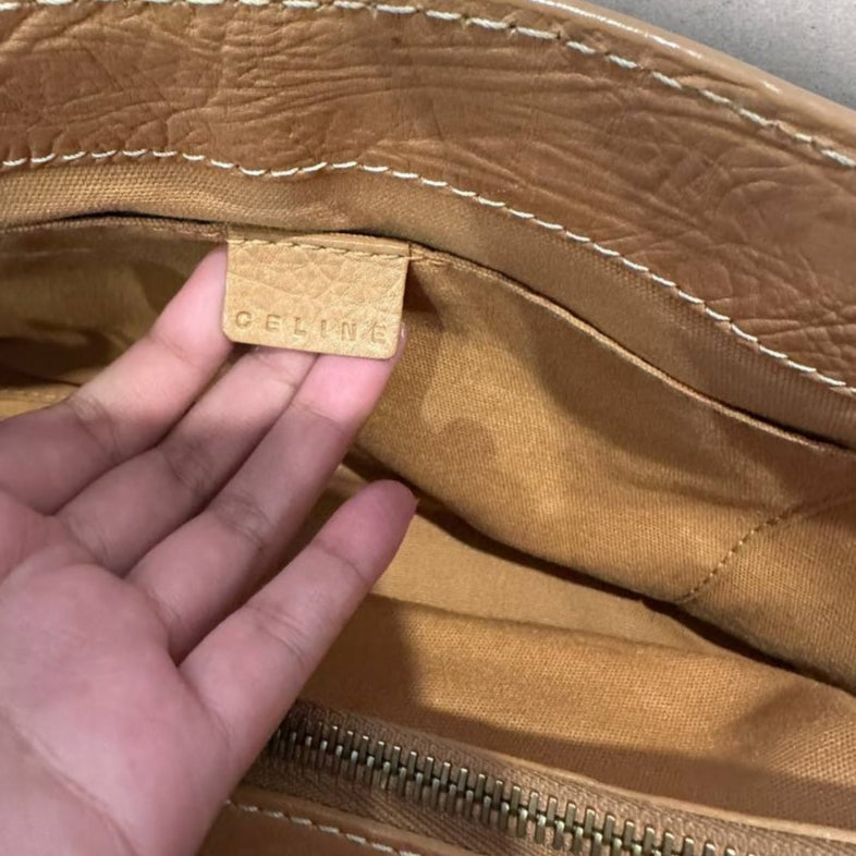 Authentic Vintage Celine Boggie Leather Handbag