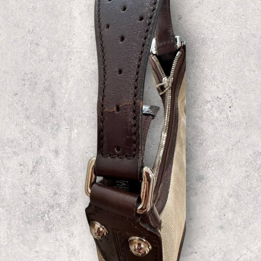 Authentic Vintage Gucci Interlocking GG Sherry Web Reins Hobo Bag