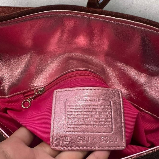 Authentic Vintage Coach Optic Lurex Shoulder Bag Rare