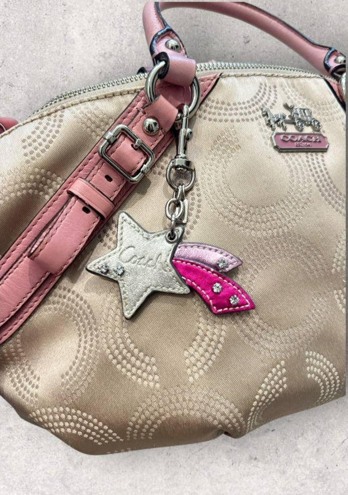 Authentic Vintage Coach Ashley Shoulder Bag & Keychain