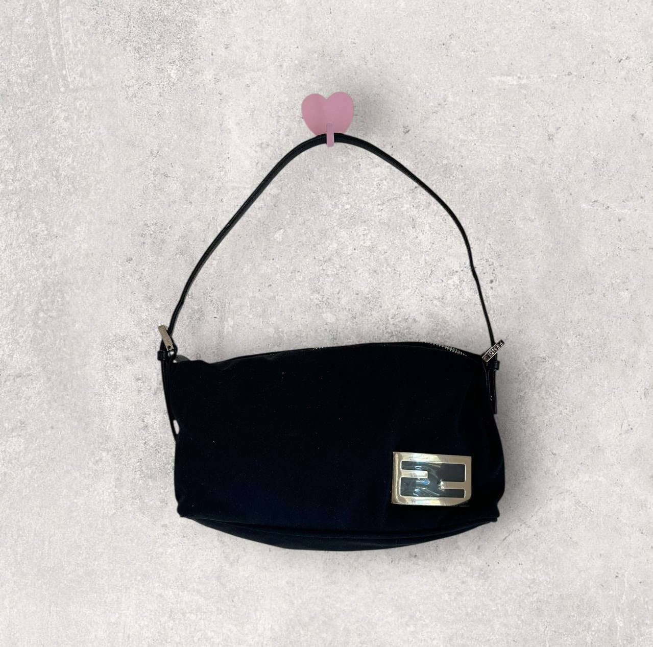 Authentic Vintage Fendi Nylon Shoulder Bag