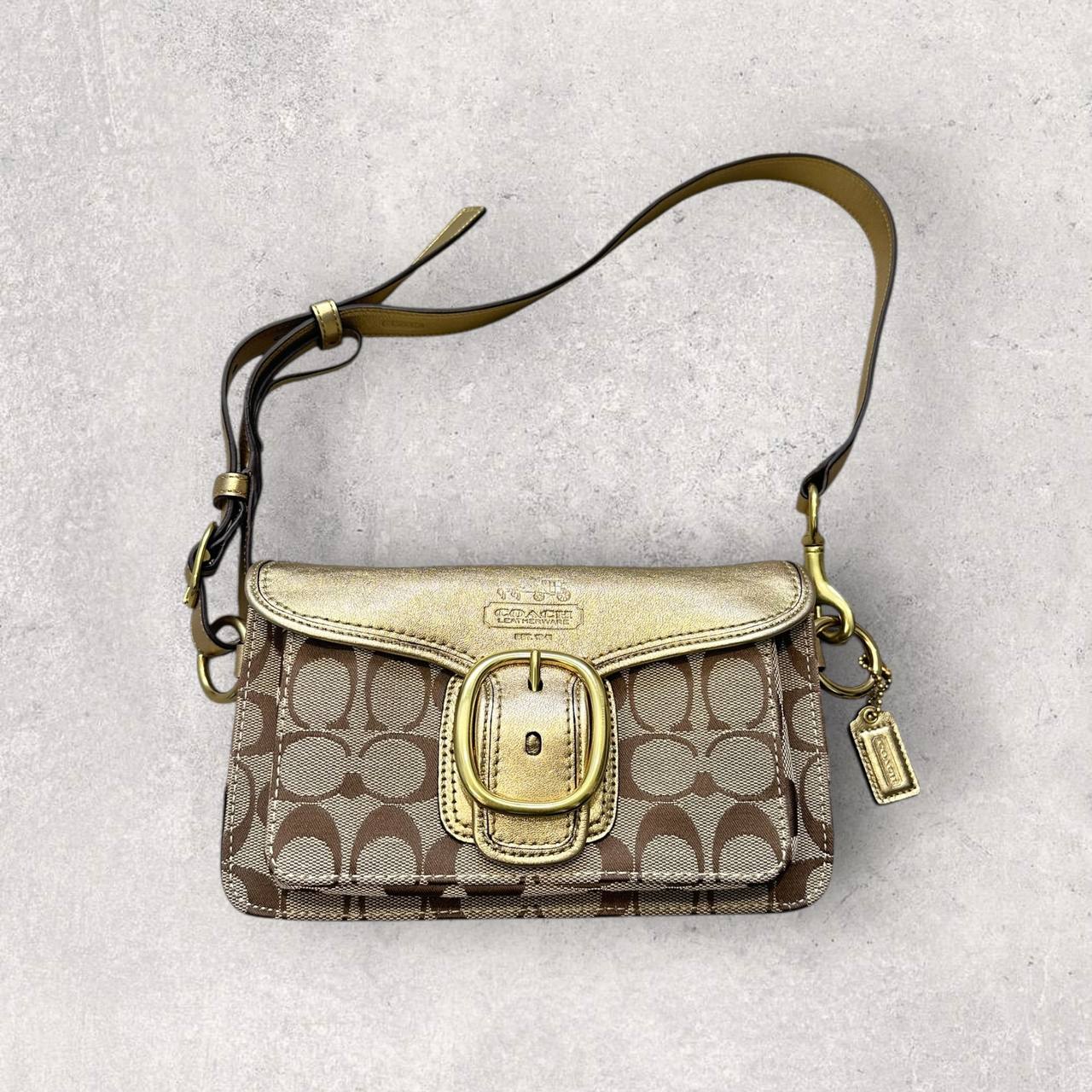 Authentic Vintage Coach Signature Buckle Shoulder/Belt Bag