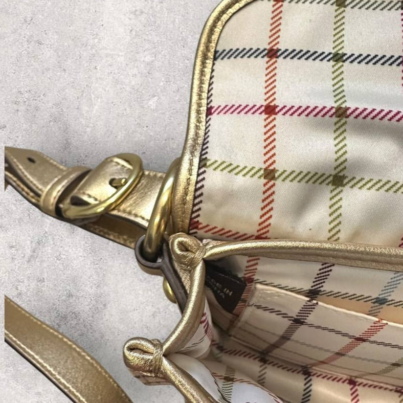 Authentic Vintage Coach Signature Buckle Shoulder/Belt Bag