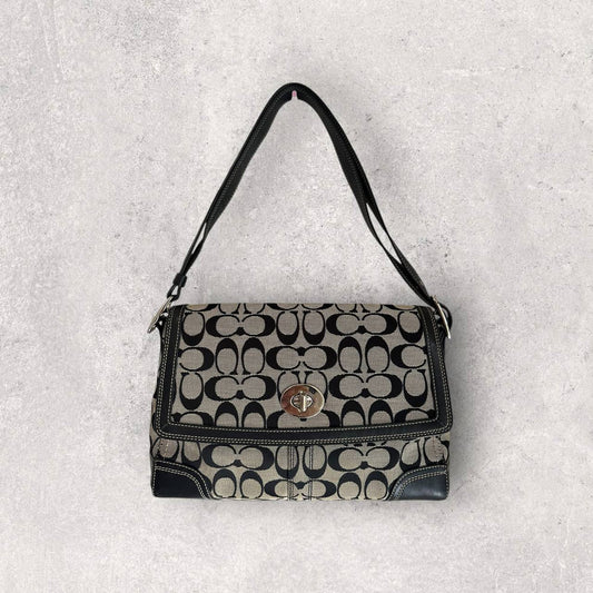 Authentic Vintage Coach Signature Shoulder/Crossbody Bag