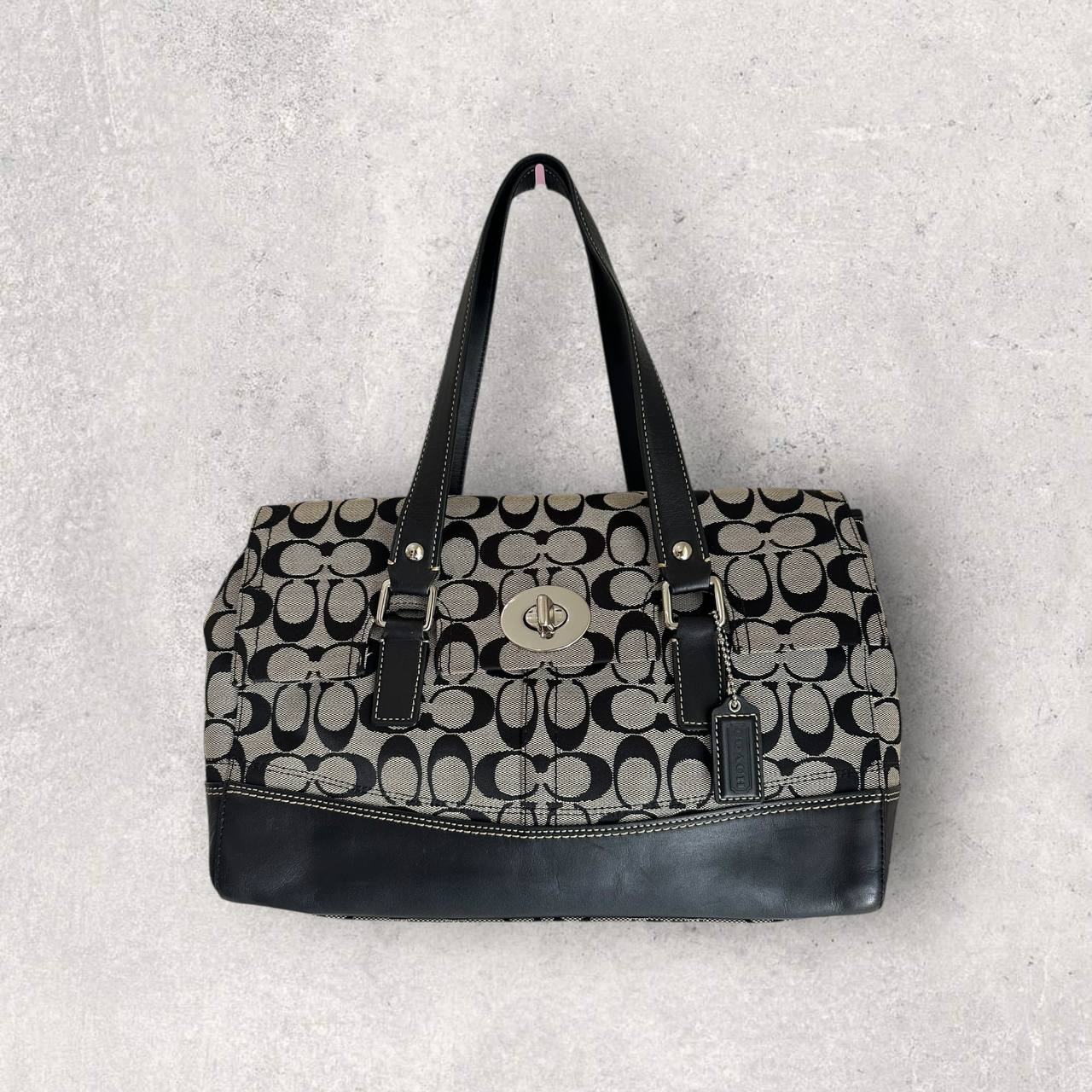 Authentic Vintage Coach Signature Flap Shoulder Bag