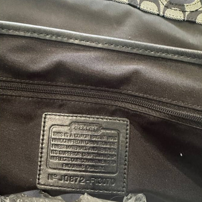 Authentic Vintage Coach Signature Flap Shoulder Bag