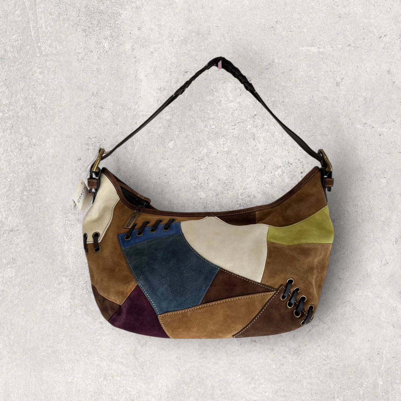 Authentic Vintage Coach Soho Patchwork Hobo Bag & Pouch Rare