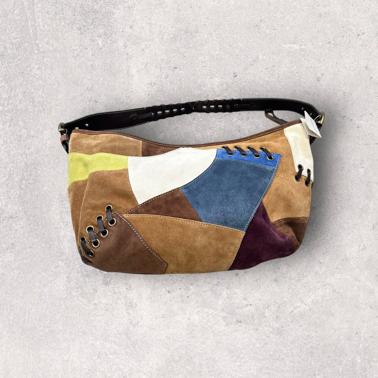 Authentic Vintage Coach Soho Patchwork Hobo Bag & Pouch Rare