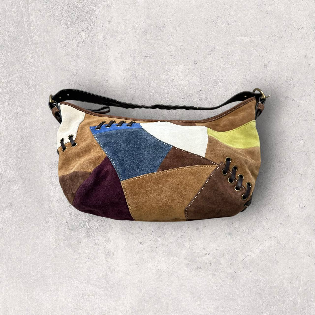 Authentic Vintage Coach Soho Patchwork Hobo Bag & Pouch Rare