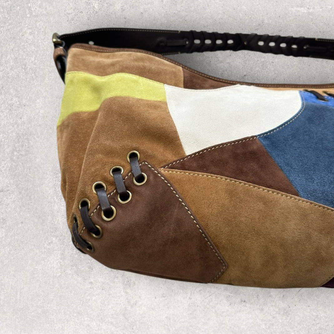 Authentic Vintage Coach Soho Patchwork Hobo Bag & Pouch Rare
