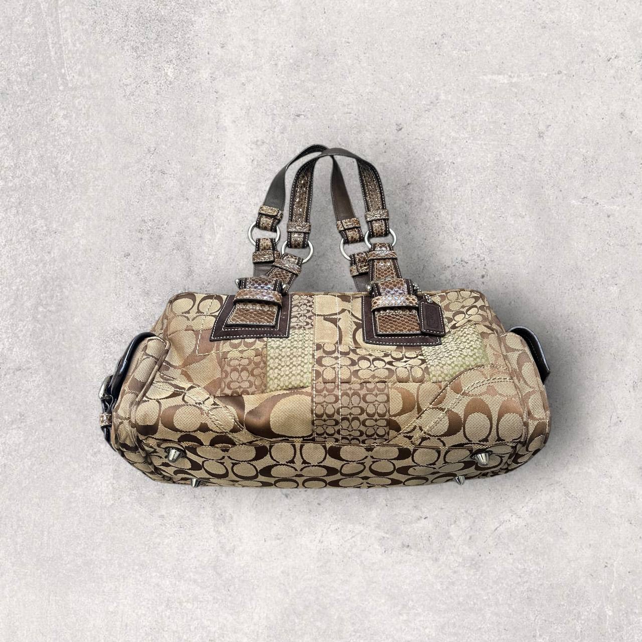 Authentic Vintage Coach Patchwork Boston Bag