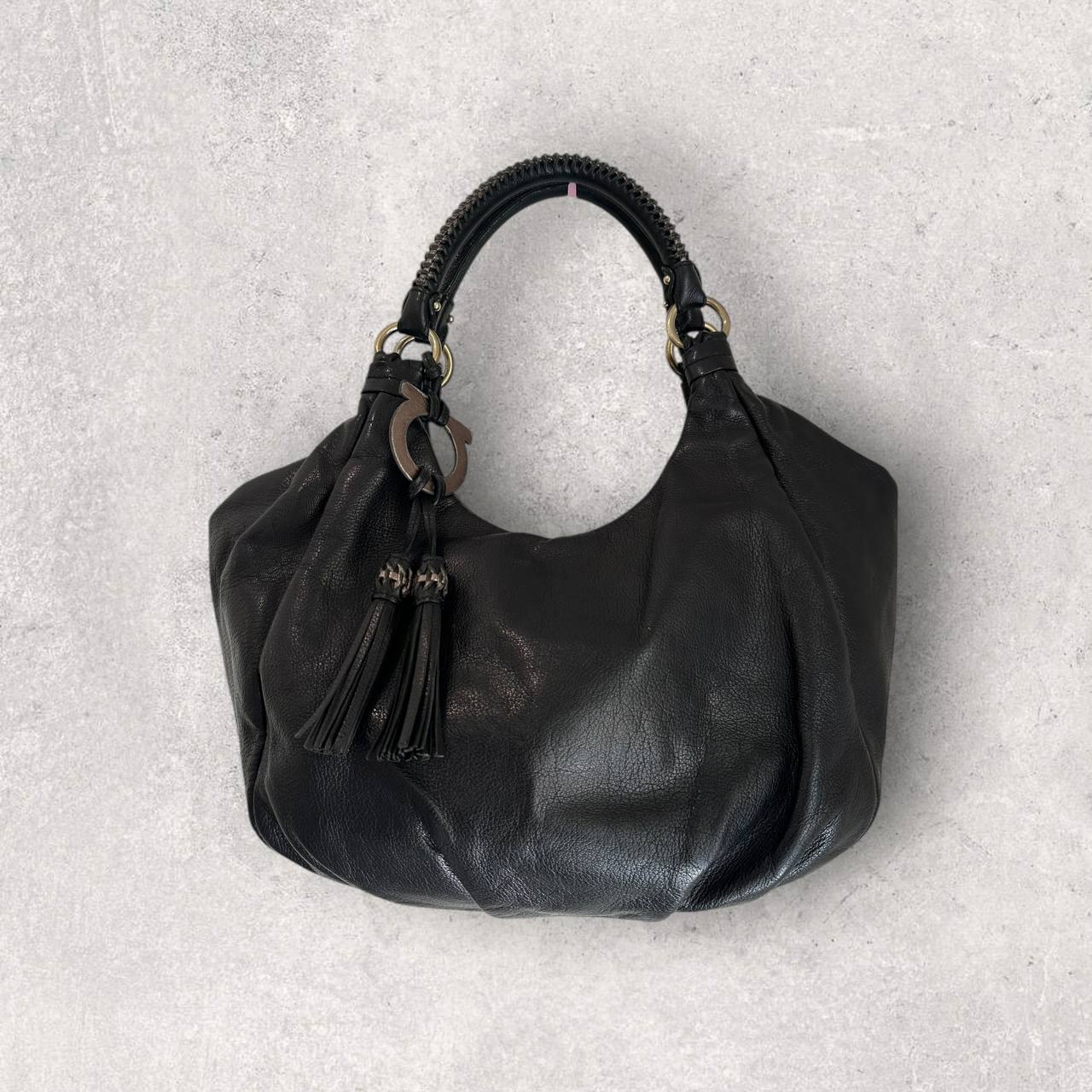 Authentic Vintage Salvatore Ferragamo Leather Shoulder Bag