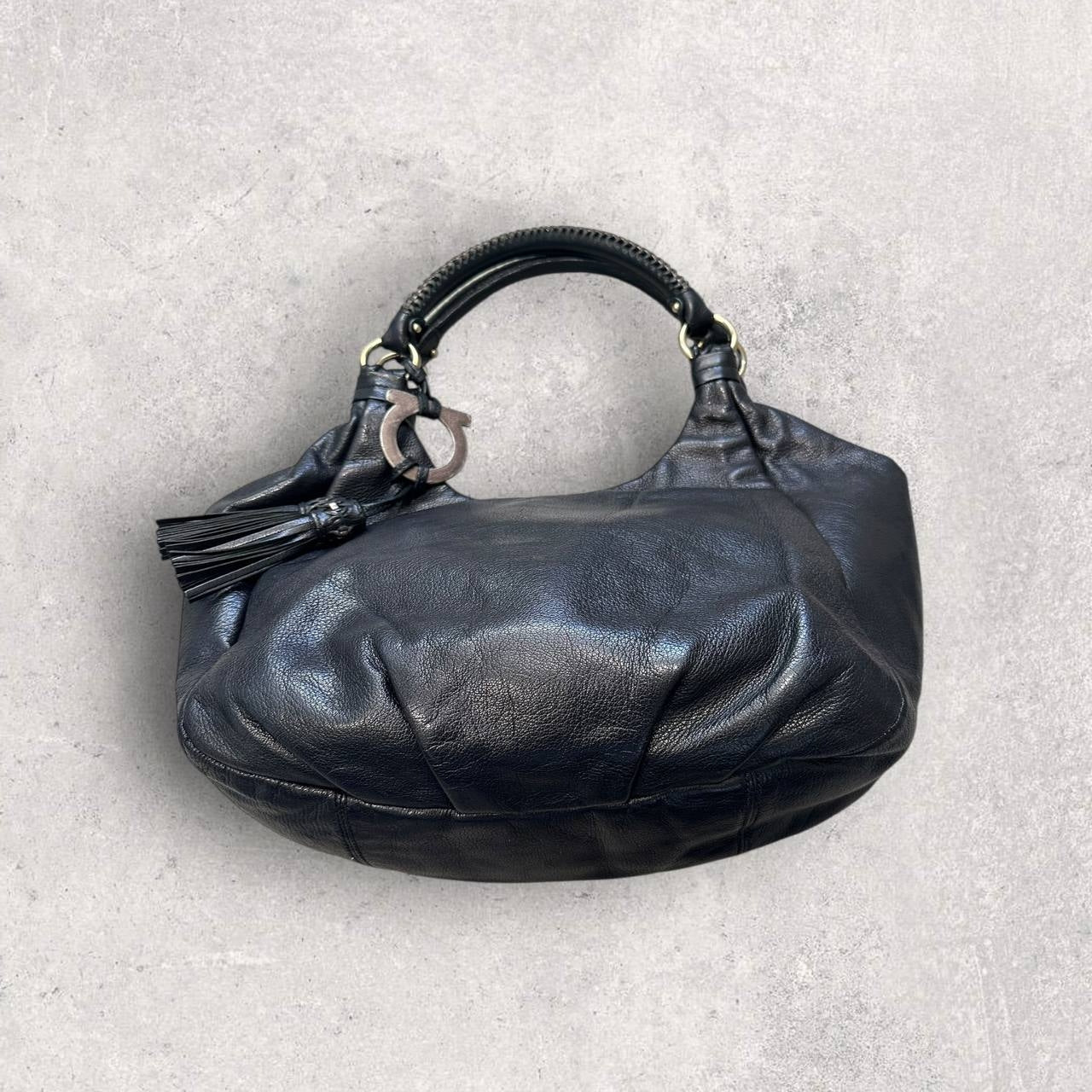 Authentic Vintage Salvatore Ferragamo Leather Shoulder Bag