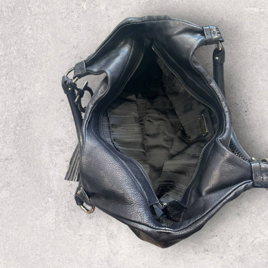 Authentic Vintage Salvatore Ferragamo Leather Shoulder Bag