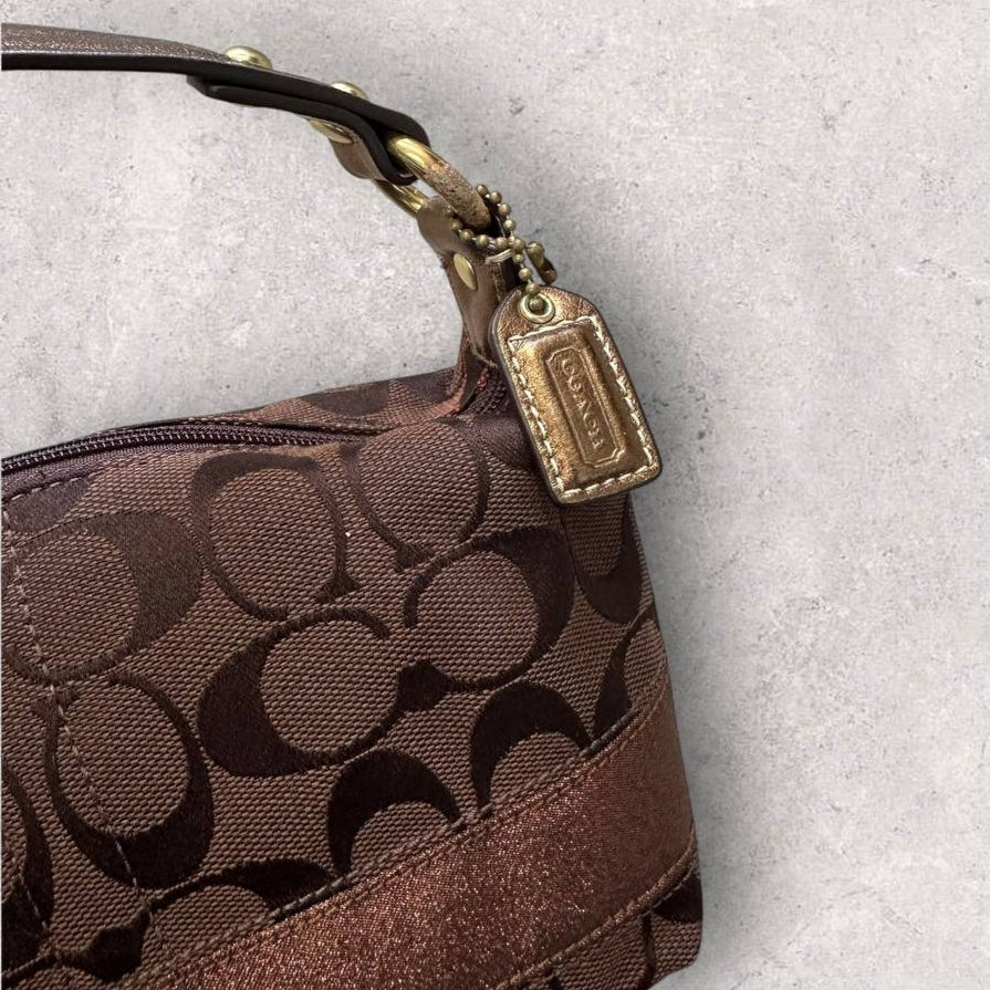 Authentic Vintage Coach Signature Shoulder Bag