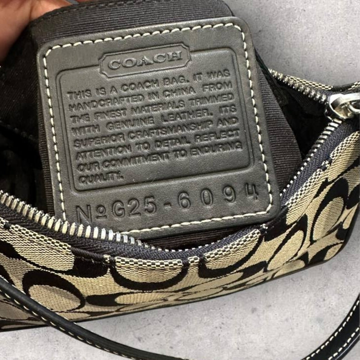 Authentic Vintage Coach Demi Signature Shoulder Bag