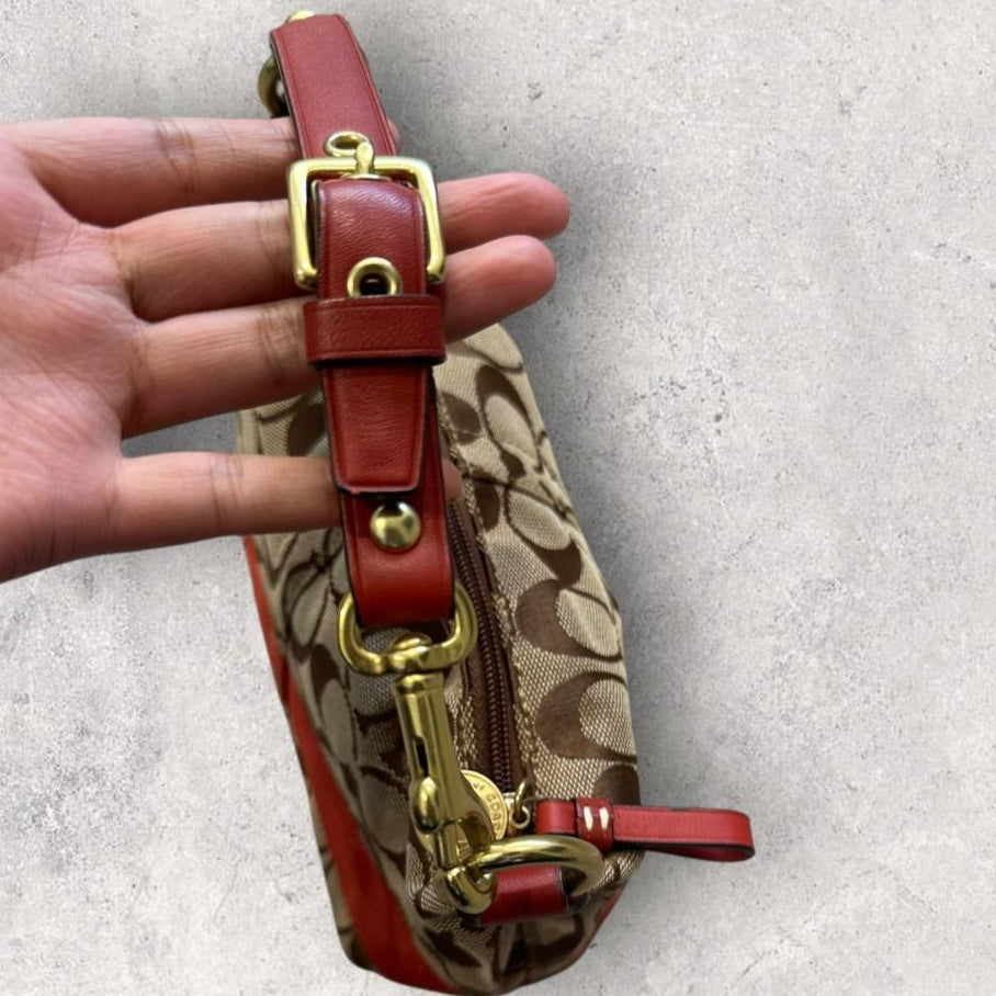 Authentic Vintage Coach Signature Shoulder Bag