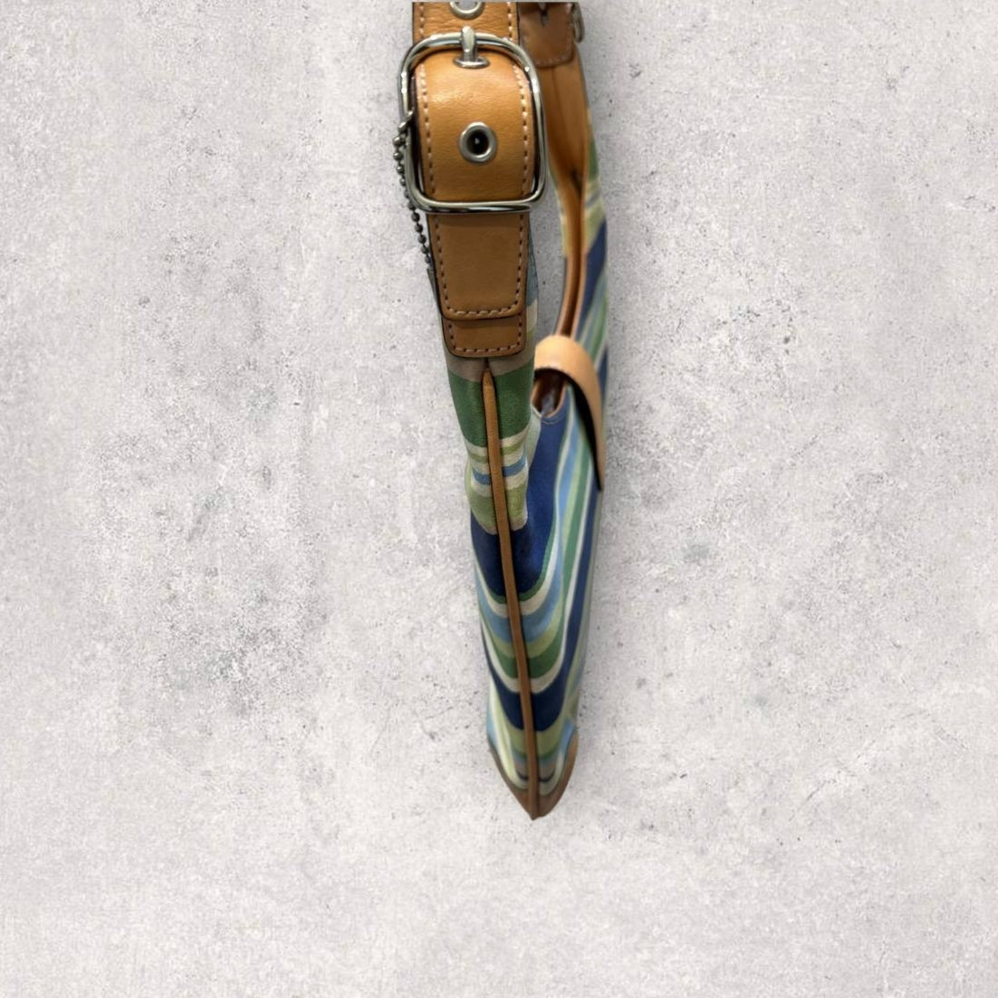 Authentic Vintage Coach Hamptons Stripe Shoulder Bag Y2K