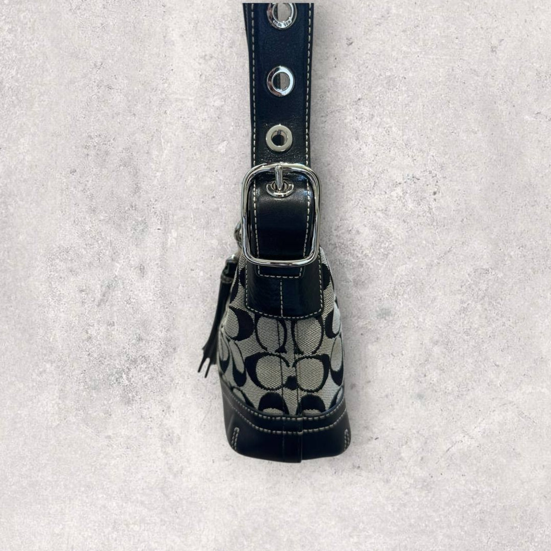 Authentic Vintage Coach Signature Shoulder Bag