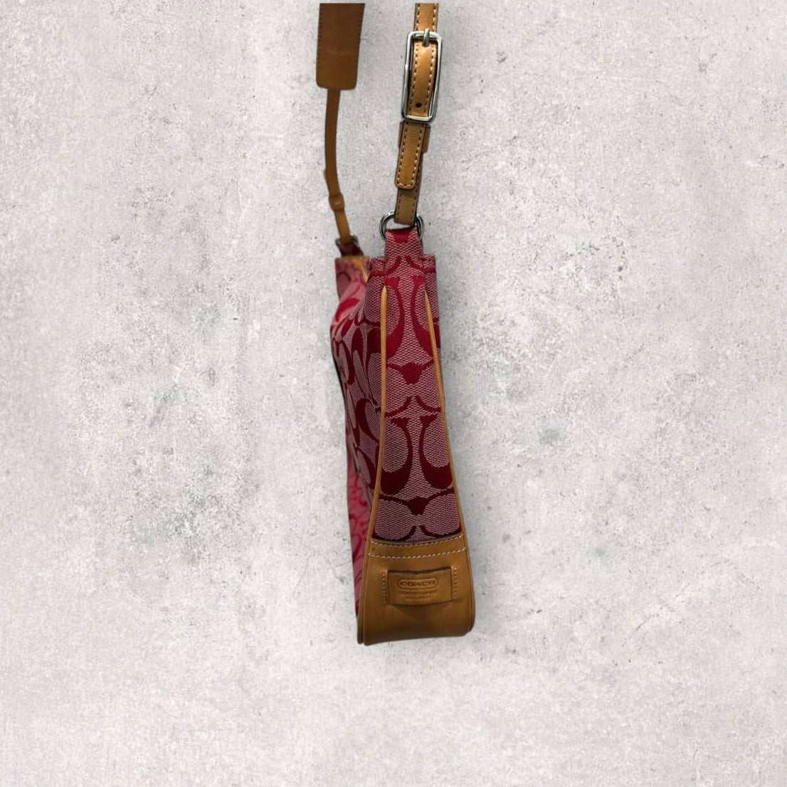 Authentic Vintage Coach Hampton Signature Shoulder Bag