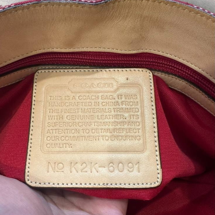 Authentic Vintage Coach Hampton Signature Shoulder Bag