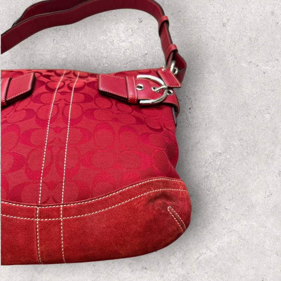 Aunthentic Vintage Coach Signature Shoulder/Crossbody Bag