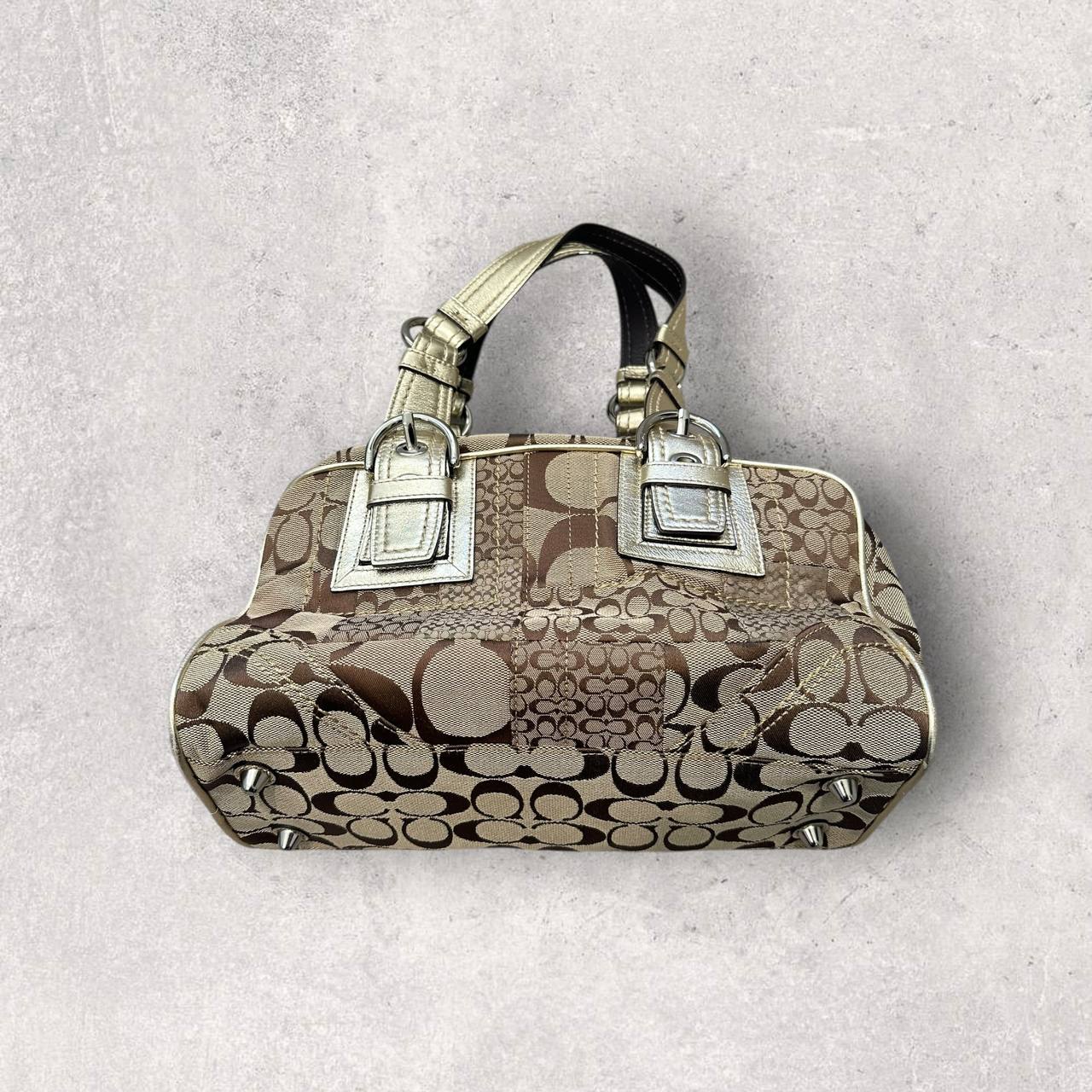 Authentic Vintage Coach Patchwork Mini Boston Shoulder Bag