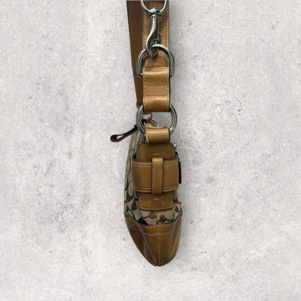 Authentic Vintage Coach Signature Shoulder/Crossbody Bag