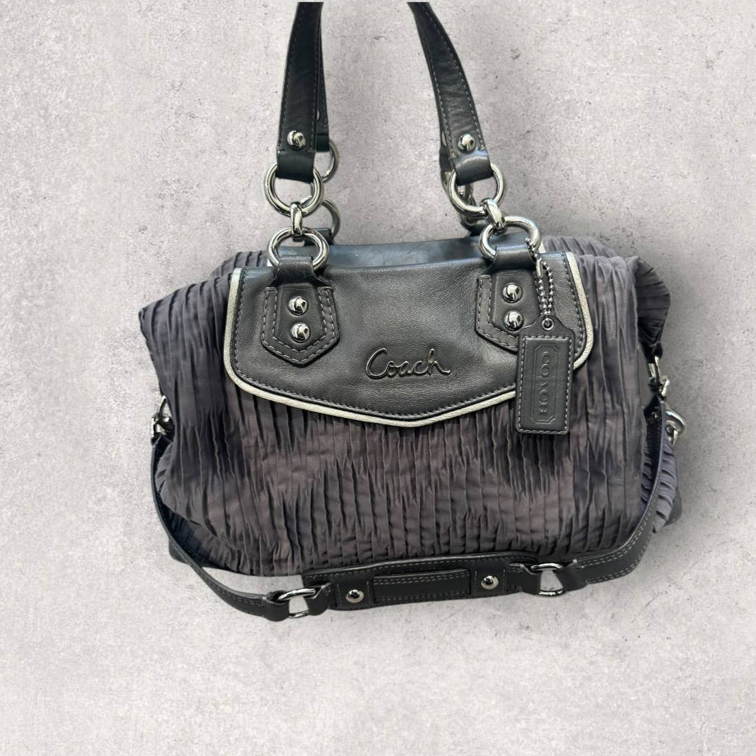 Authentic Vintage Coach Ashley Nylon Shoulder Bag