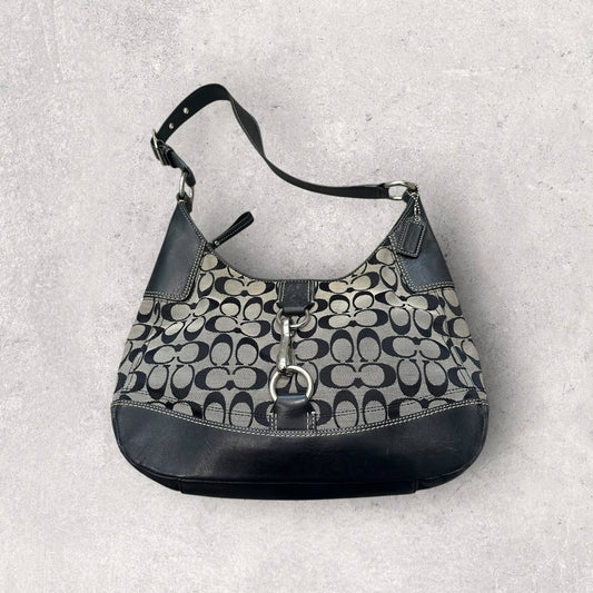 Authentic Vintage Coach Buckle Signature Shoulder Bag