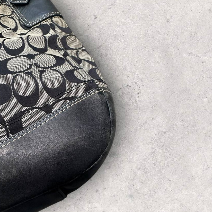 Authentic Vintage Coach Buckle Signature Shoulder Bag