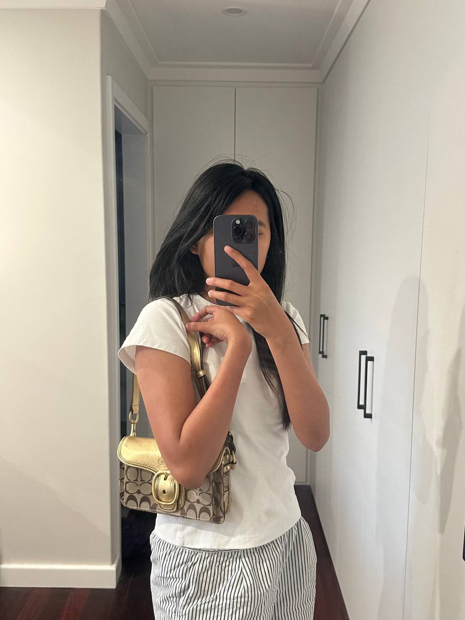 Authentic Vintage Coach Signature Buckle Shoulder/Belt Bag